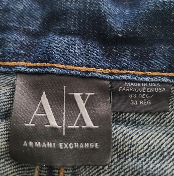 Armani Exchange Men's Blue Jeans sz.33 Relaxed Fit - Picture 6 of 10